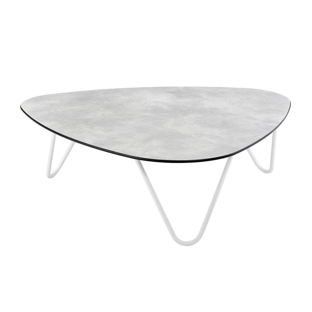 Couchtisch Cocoon HPL Ciment-Kaolin