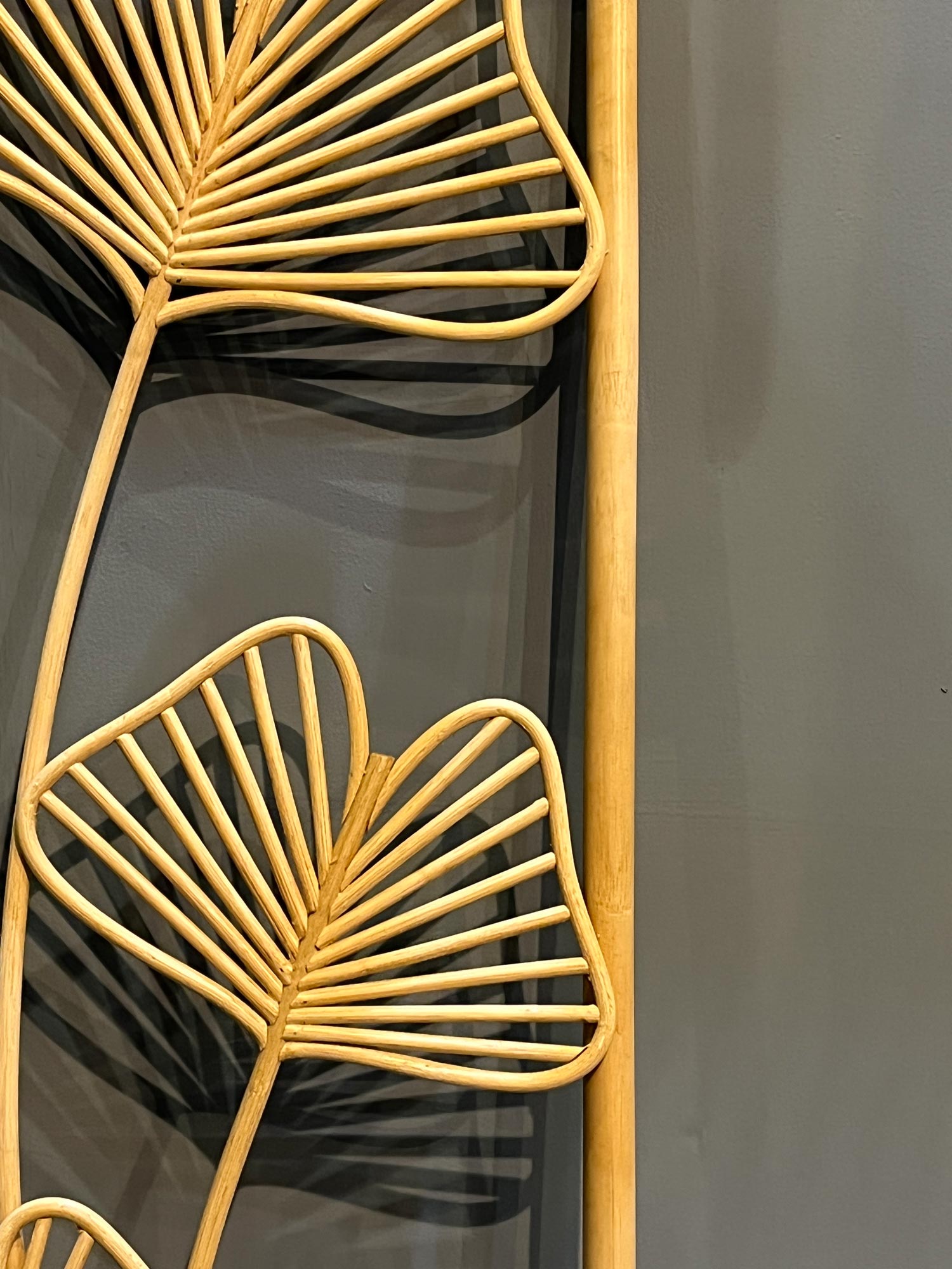 Rattan-Wanddeko 'Ditesse', natur, H 101 cm, B 41 cm, L 4 cm von fischer's lagerhaus