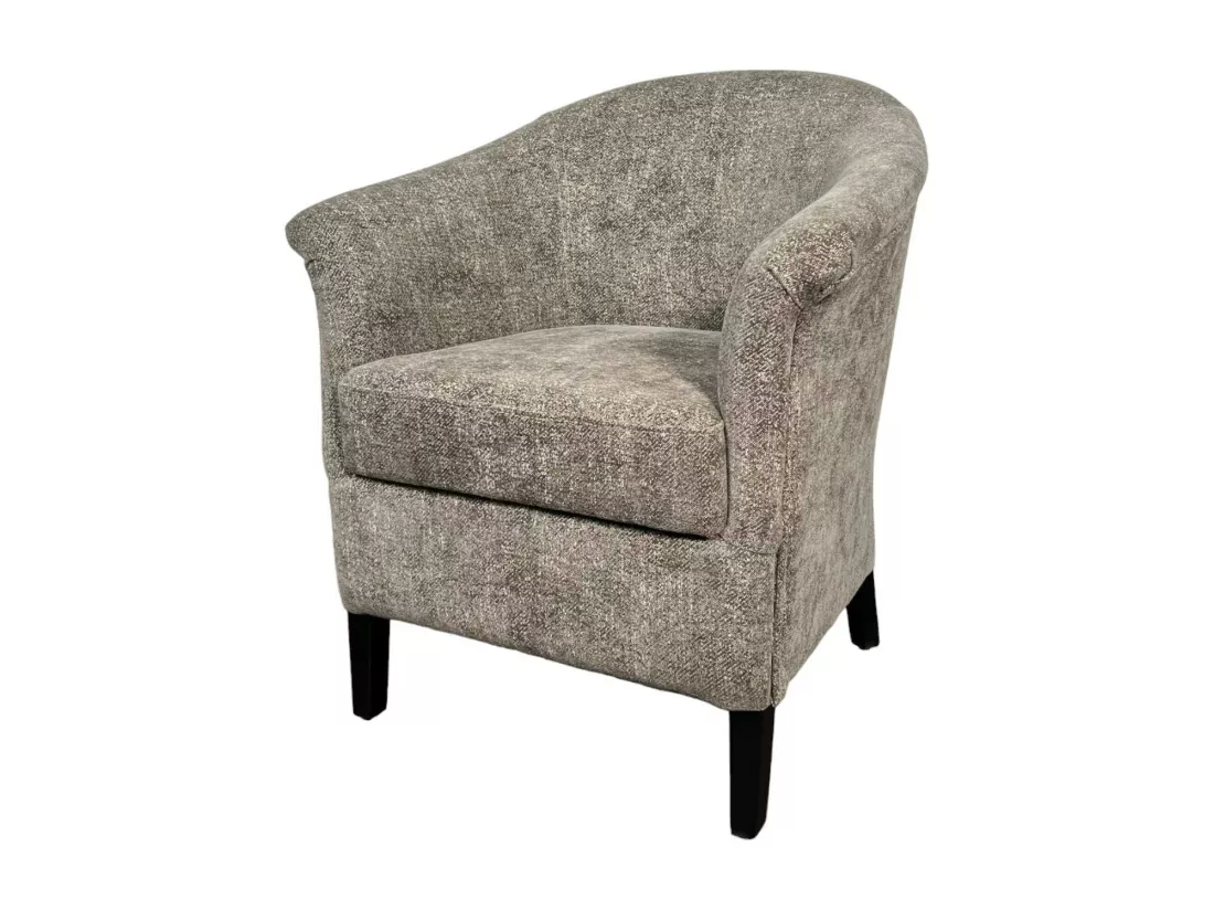 Fauteuil Cabriolet brun chiné MIRA