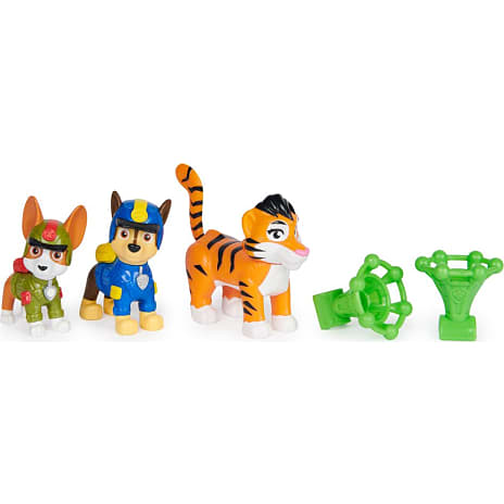 Paw Patrol junglehelte Chase, Tracker og Tiger figurer