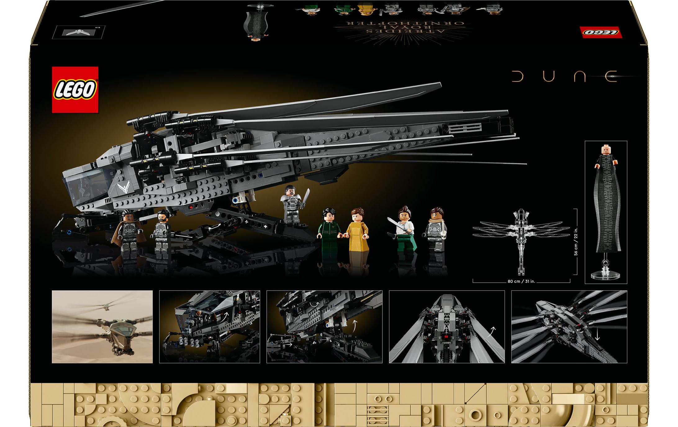 Icons Dune Atreides Royal Ornithopter 10327<br>Bau- und Spielset des legendären Flugzeugs