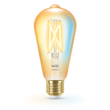 WiZ Connected LED edison E27 50W filament gold koel tot warmwit licht dimbaar