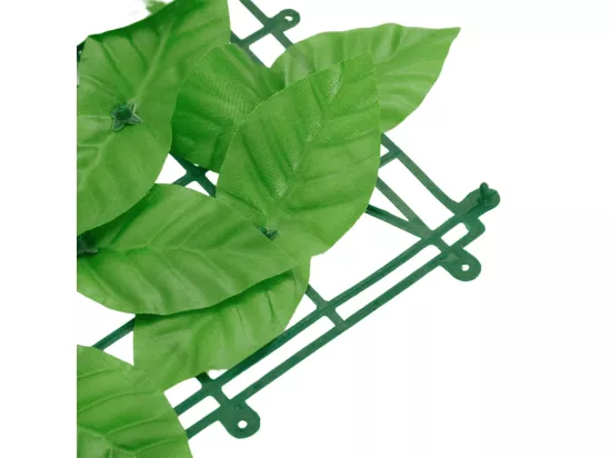 Écran de balcon avec feuilles vert 200x75 cm