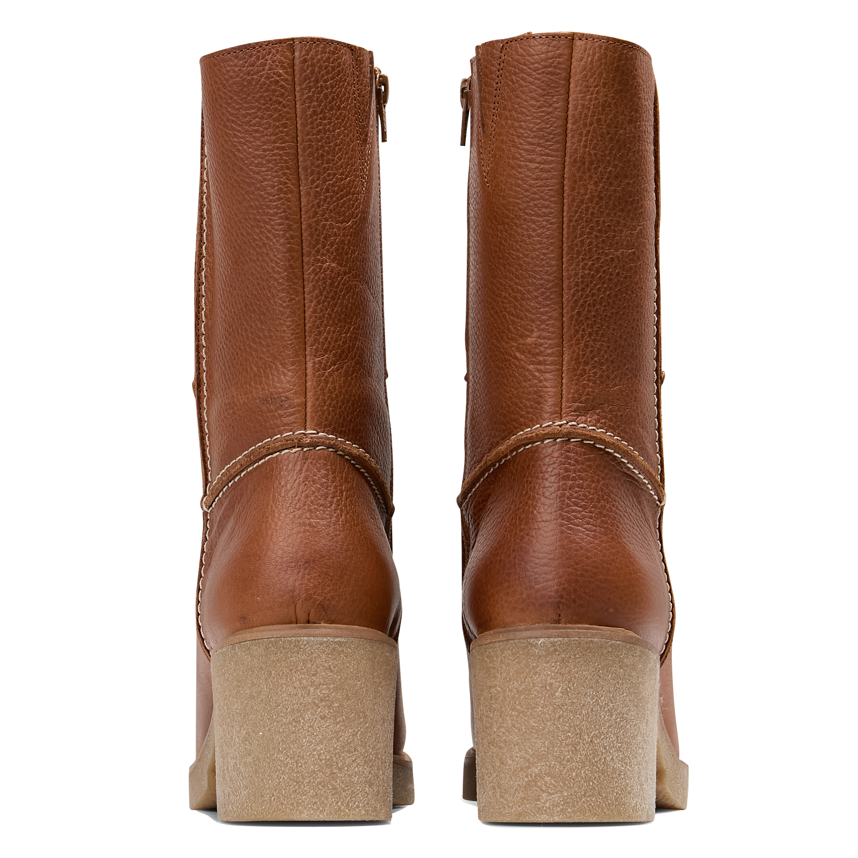 Bottines en cuir | Marron