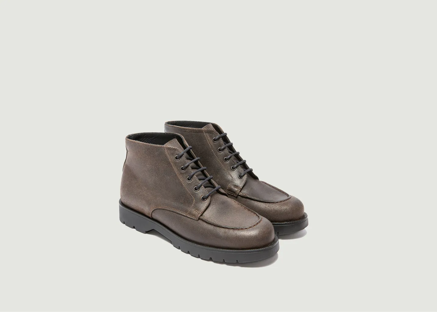 Bottines en croûte de cuir à lacets Oxal EC Kleman