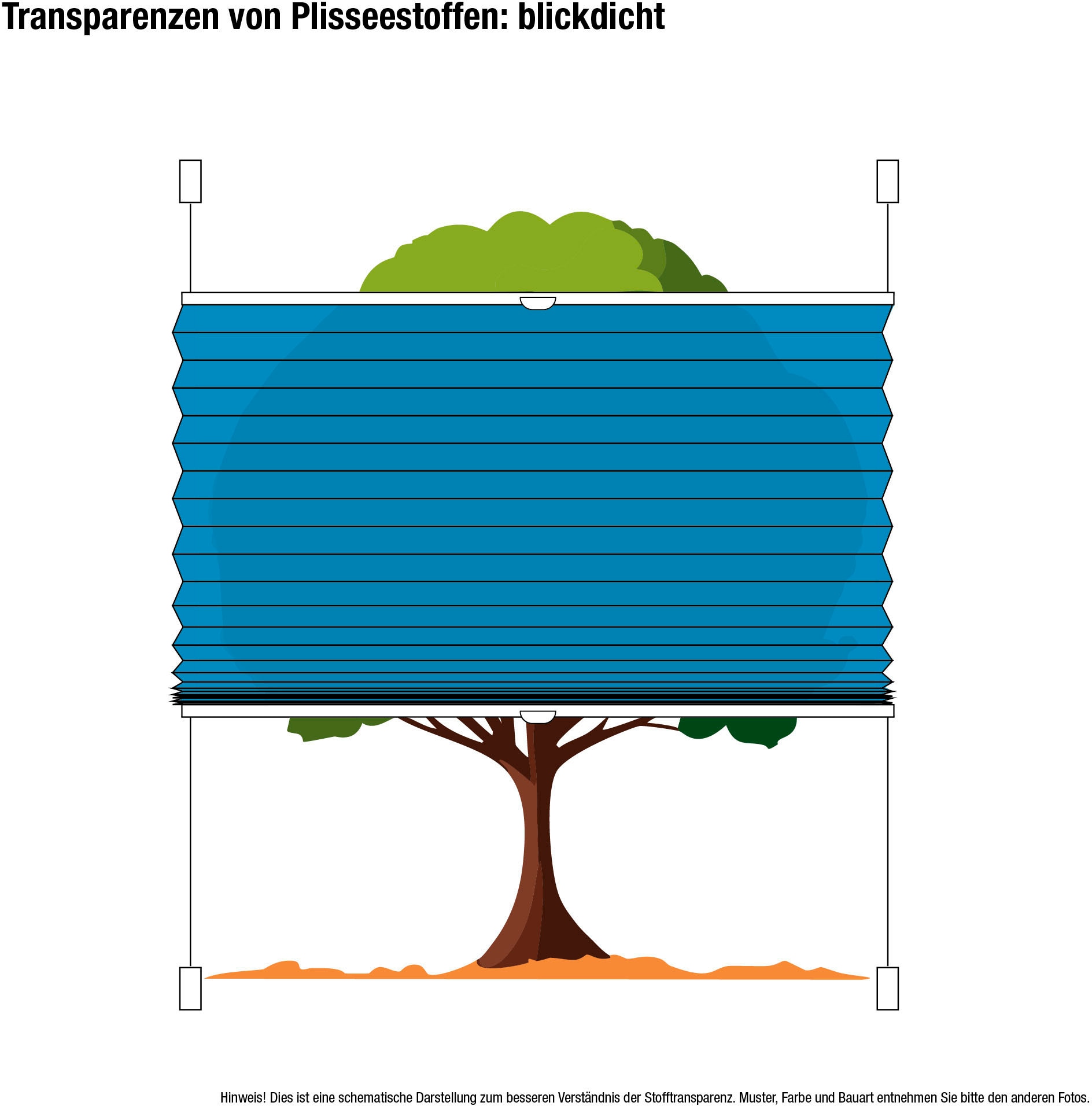 GARESA Plissee »Farbverlauf« Lichtschutz ohne Bohren verspannt einfache Montage, blickdicht, dekorativ