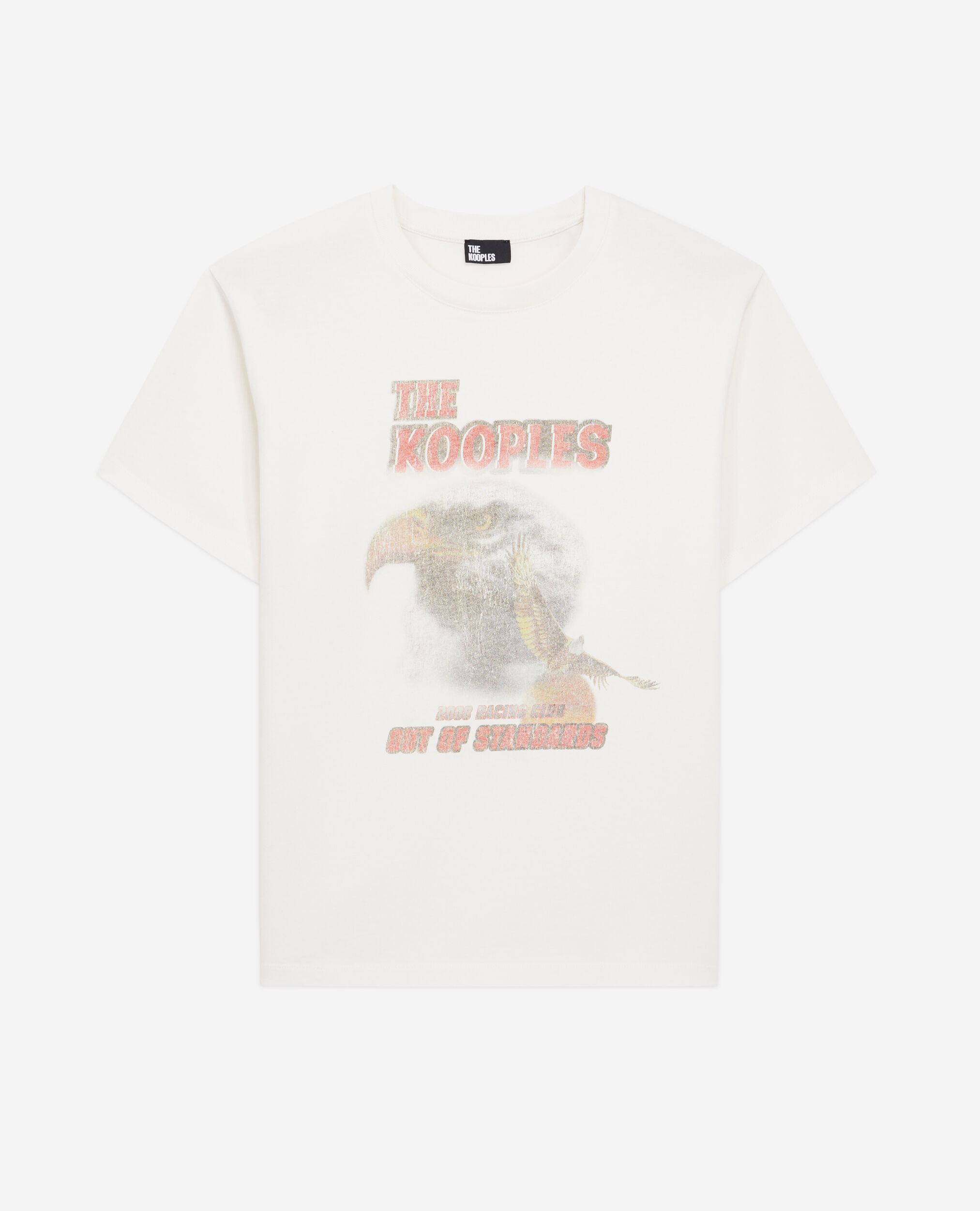 T-shirt écru avec sérigraphie Eagle