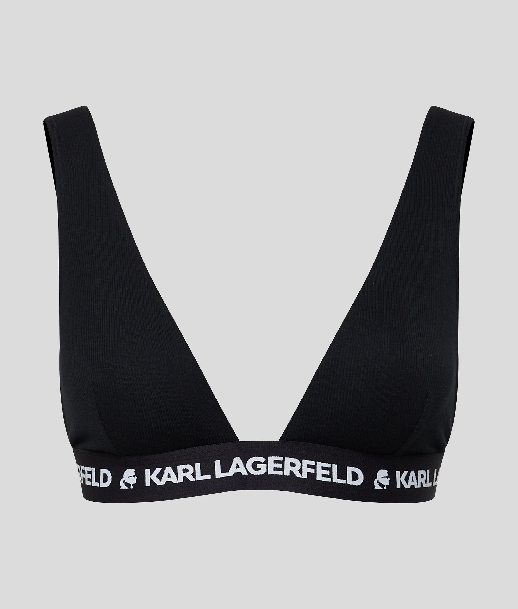 SOUTIEN-GORGE TRIANGLE CÔTELÉ AVEC LOGO KARL