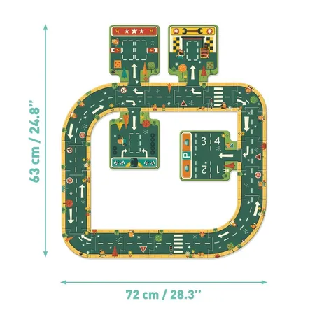 Djeco Bodenpuzzle: Straßen, 21 Teile
