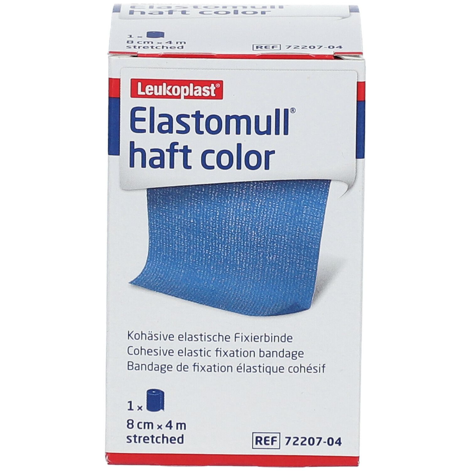 Elastomull® haft color 8 cm x 4 m blau