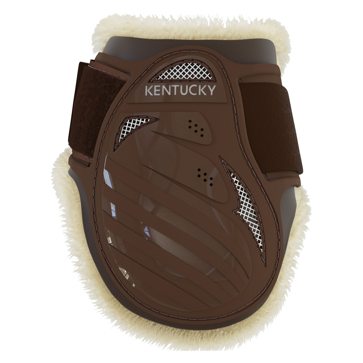 KENTUCKY Fesselkopfgamaschen Young Horse Vegan Sheepskin, für Hinterbeine - brown