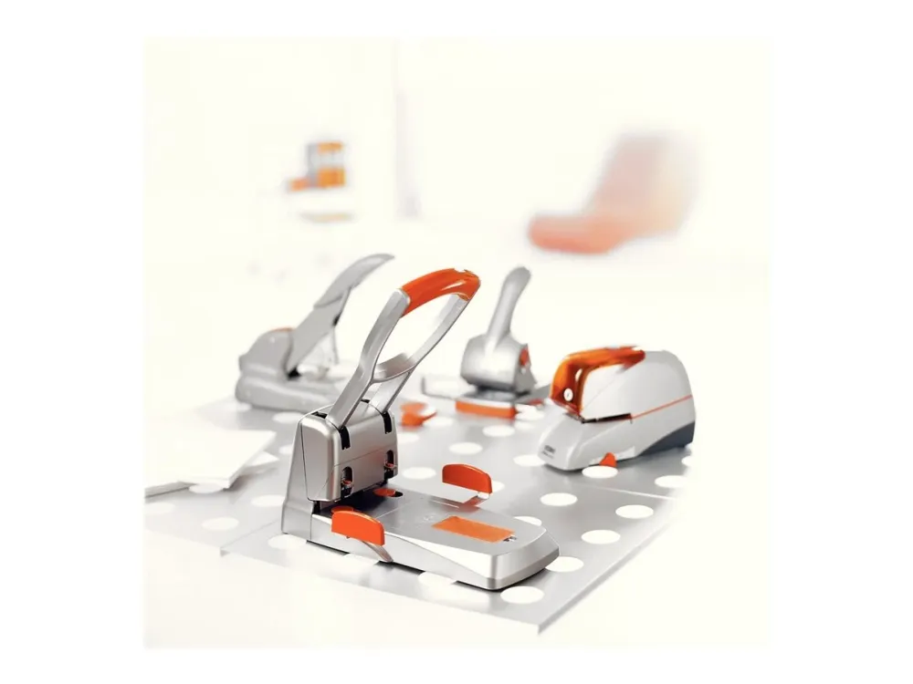 Hæftemaskine Rapid Supreme R5080e elektrisk til 80 ark sølv/orange
