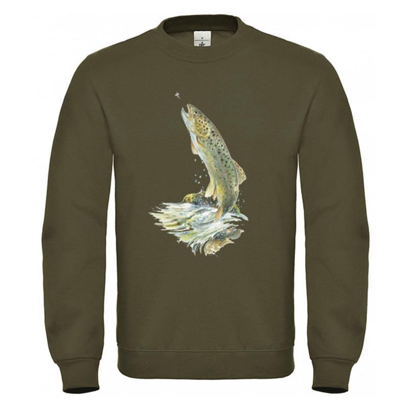Sweat Homme Bartavel Truite - Kaki