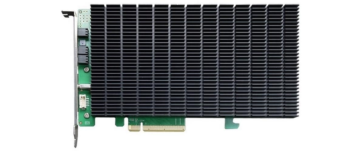 RAID-Controller SSD6204A PCI-Ex8v3 - 4x M.2 NVMe, bootfähig<br>SSD6204A Treiberloser, bootfähiger 4x M.2 PCIe Gen3 x8 NVMe RAID Controller