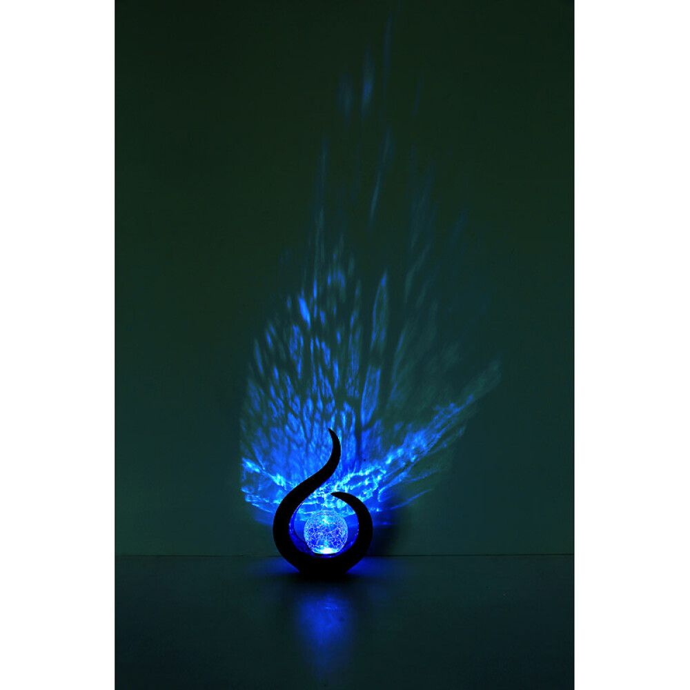 SOLCELLELAMPE GLOBO GLASSKULE FARGESKIFTENDE