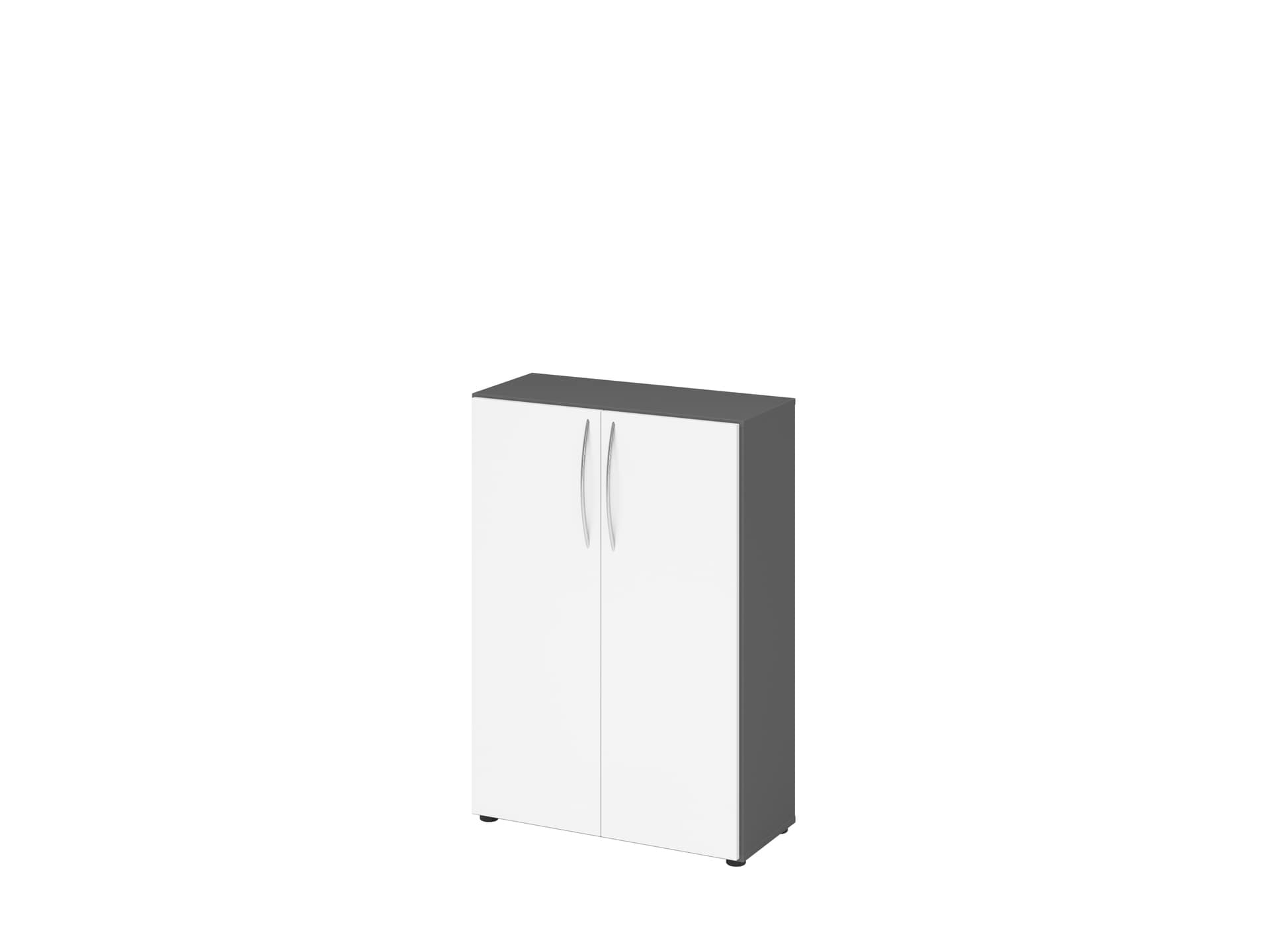 Aktenschrank 80 x 114,4 cm Graphit/ Weiß