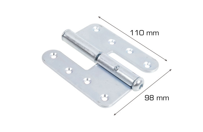 Dørhængsel højre 110 mm 2 stk.