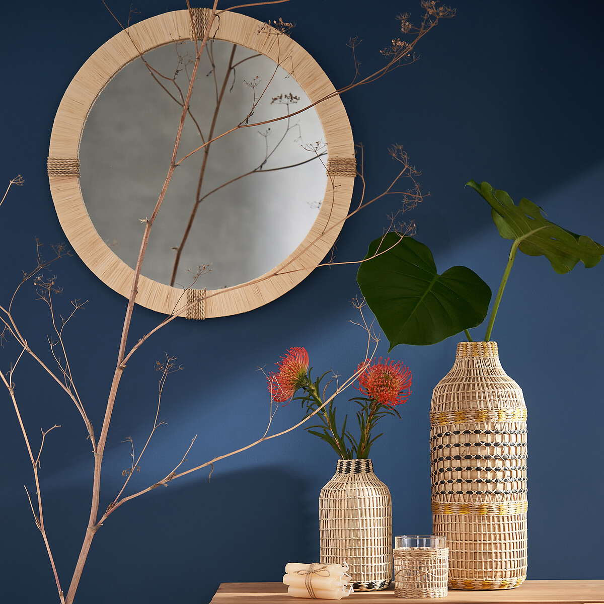 LA REDOUTE INTERIEURS<br>Vaso decorativo em bambu H42 cm Encanamento