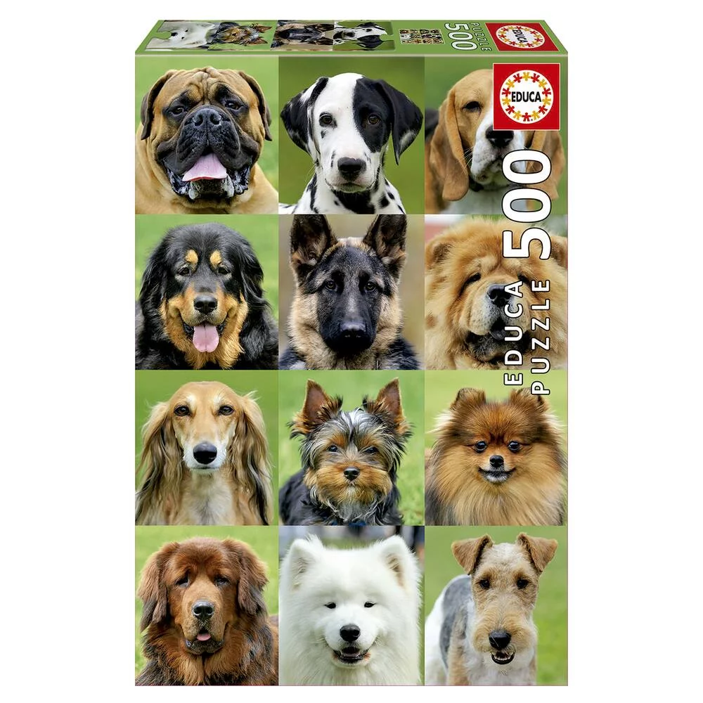 PUZZLE 500 PIECES CHIENS