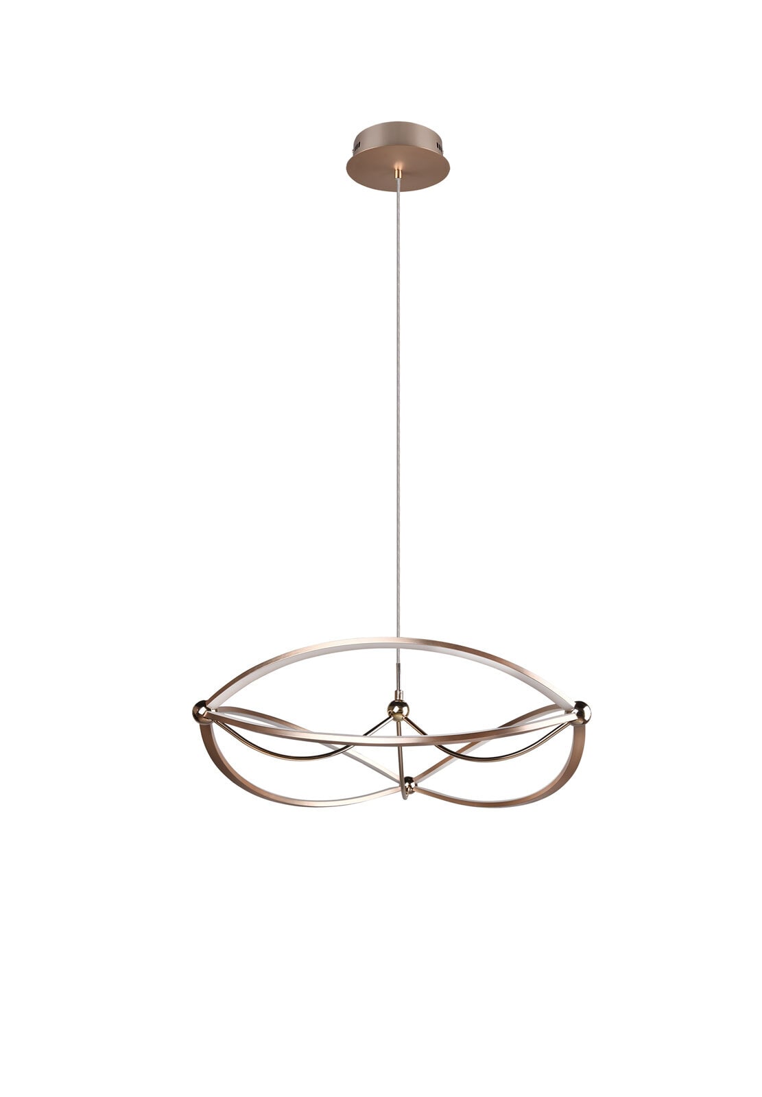 Charivari Pendelleuchte, 321210108, goldfarben, D/H: 62/150 cm, Metall