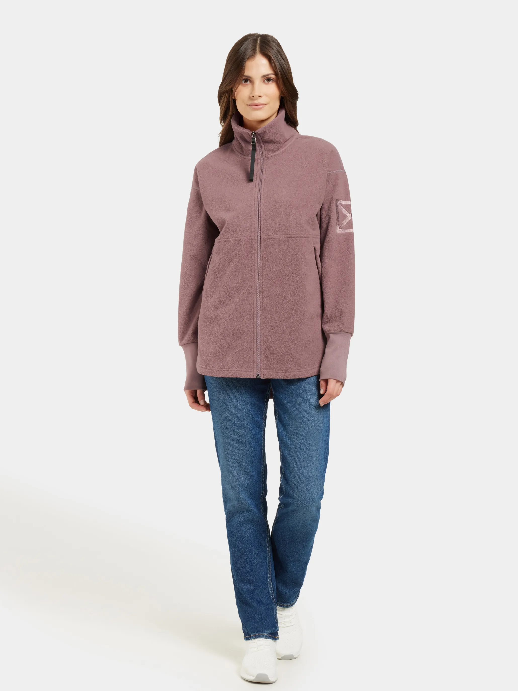 Didriksons Women's Ronja Full Zip Faded Wine
