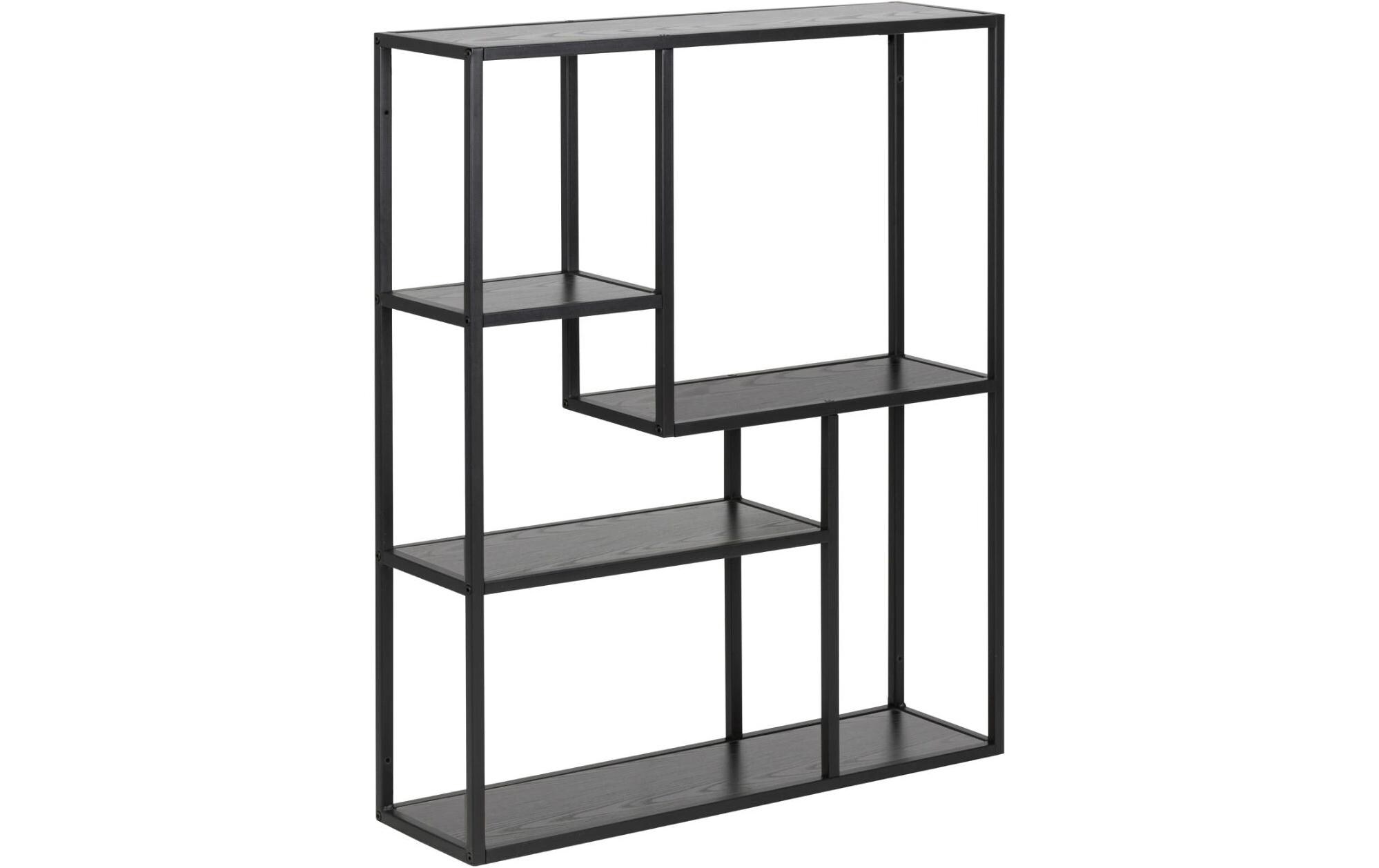 Wandregal Seaford 75 x 20 x 91 cm, SchwarzHängeschrank