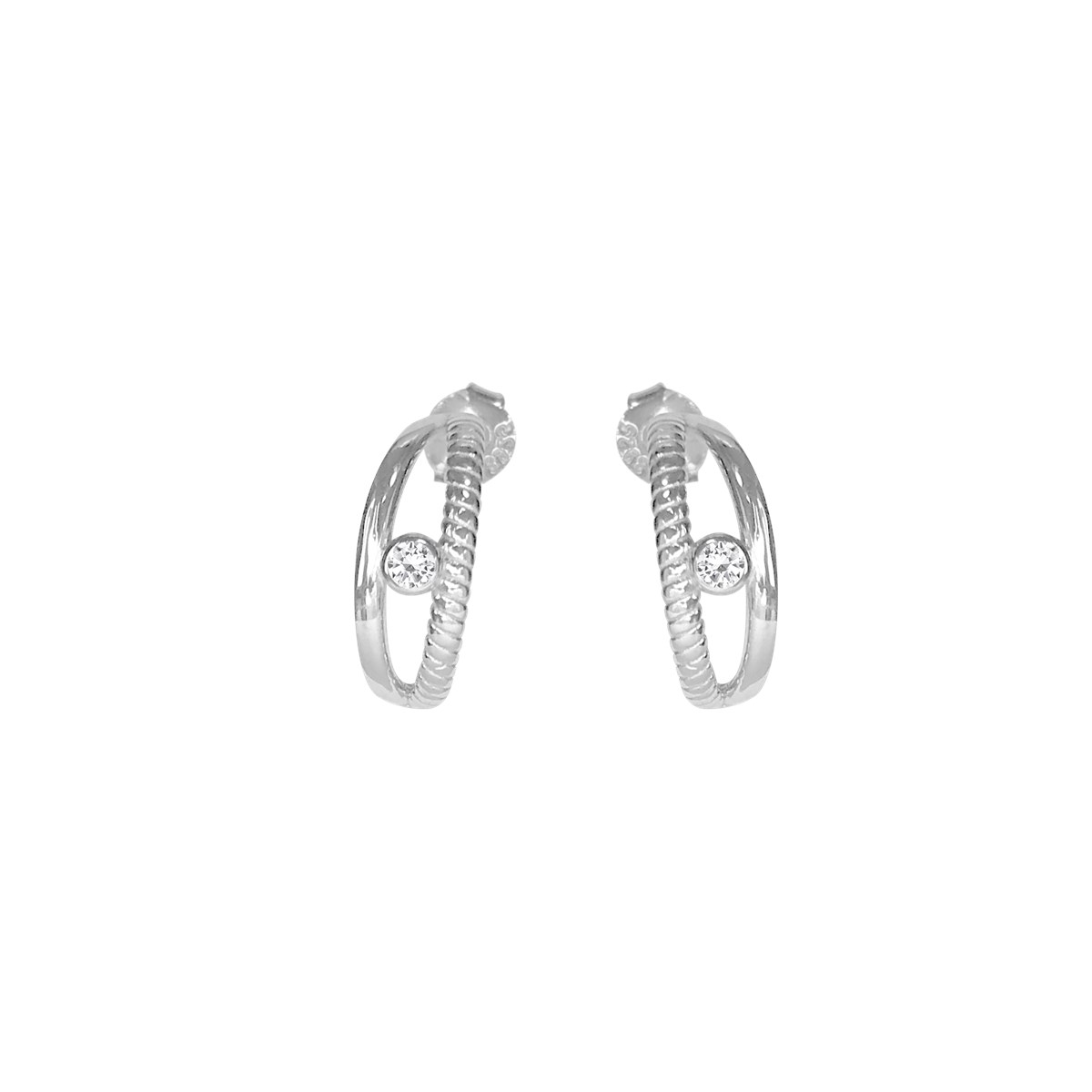 Boucles d'oreilles argent 925 oxyde