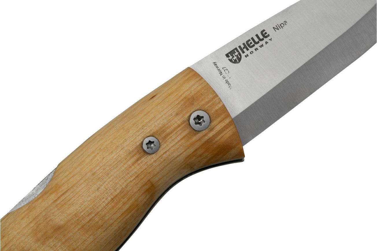 Helle Nipa 200657 Curly Birch, bushcraft zakmes