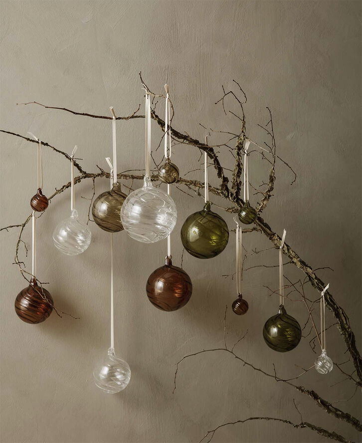 ferm LIVING Twirl Ornaments - M - Set of 4 - Mu Multi