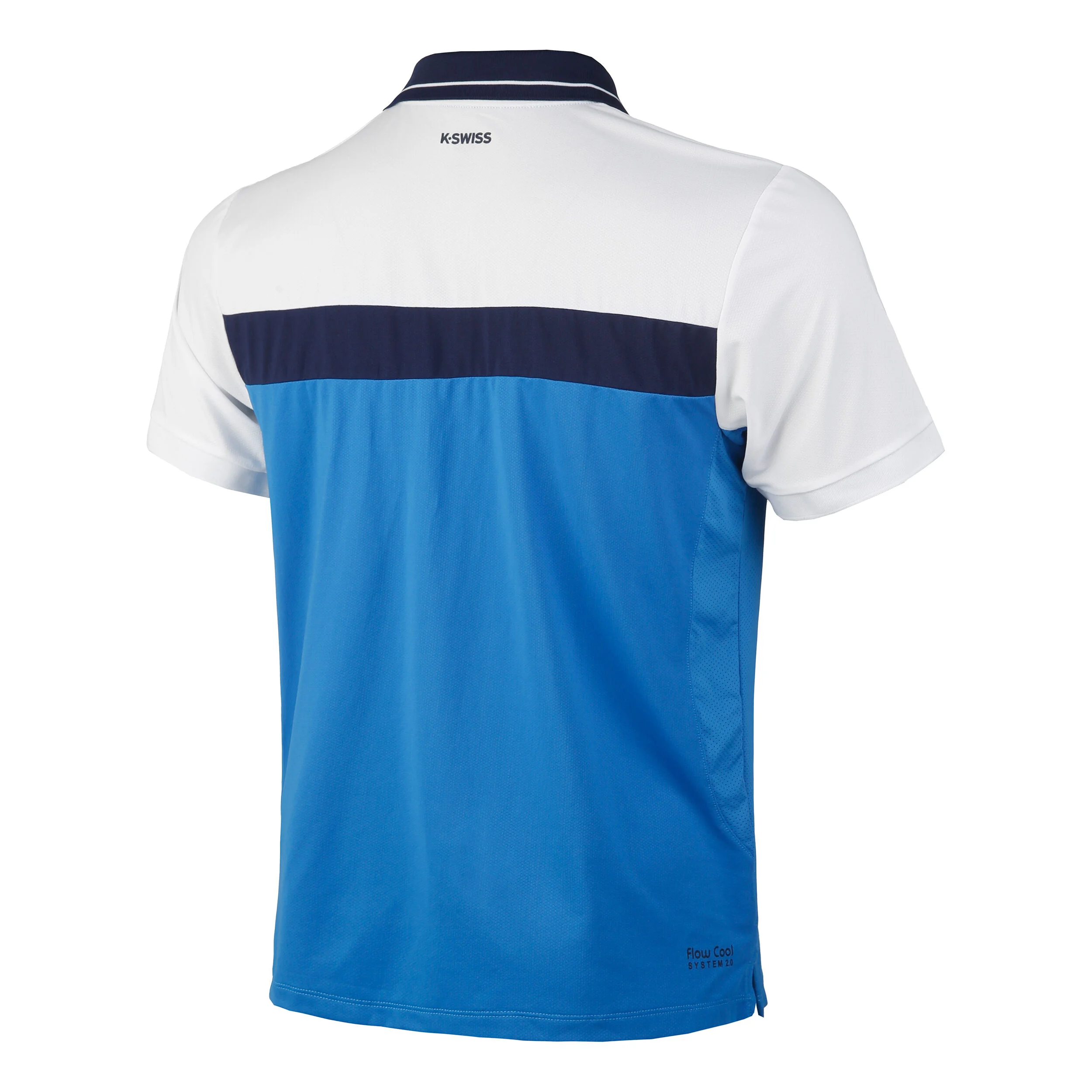 K-Swiss Core Team Block Polo Hommes - Bleu Foncé , Blanc