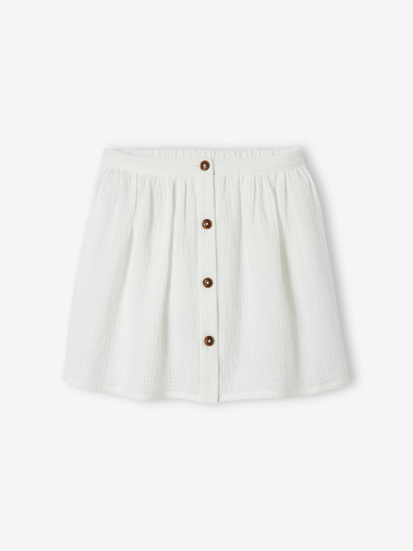 Conjunto de camiseta e saia de chiffon de algodão para menina da Clay