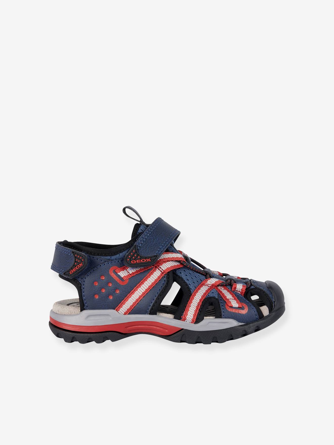 Sandálias infantis Geox® Borealis Boy B vermelhas