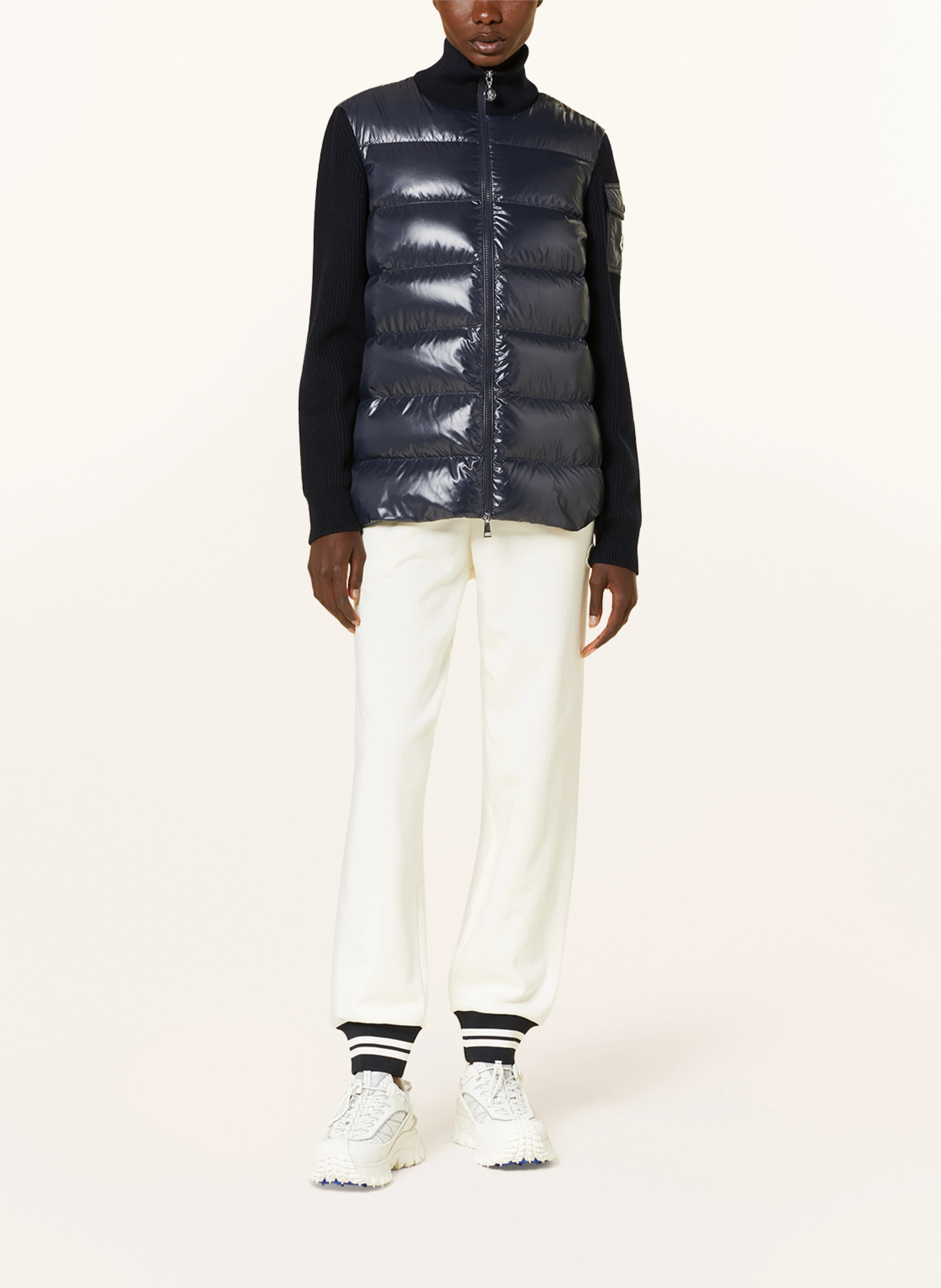MONCLER Daunenjacke im Materialmix