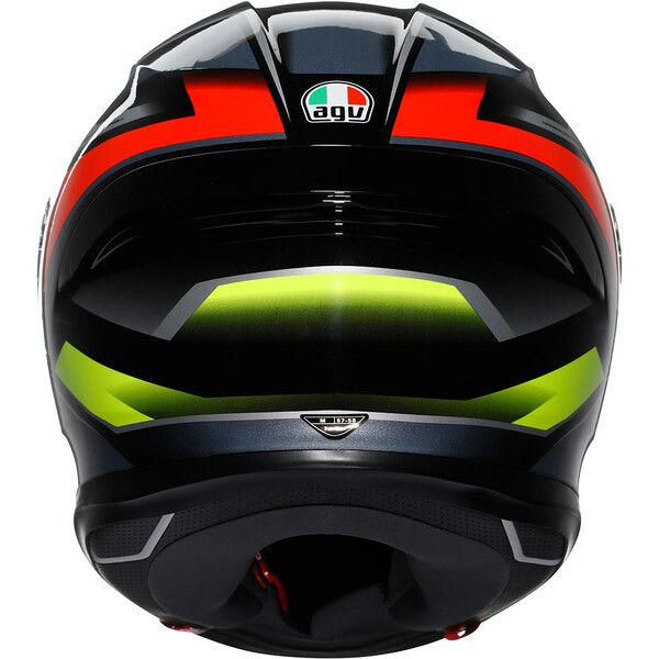 AGV - Casque K6 S Erazer Noir / Jaune fluo / Rouge
