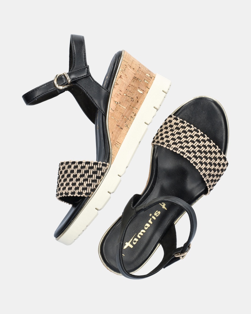 Tamaris Sandalen  - zwart