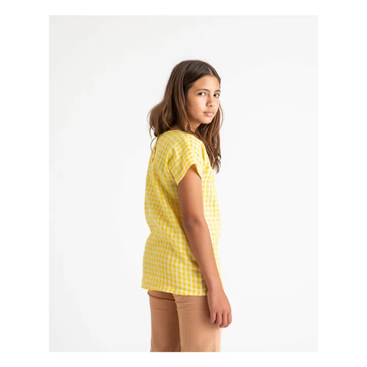 Matona T-Shirt Vichy Lin | Jaune