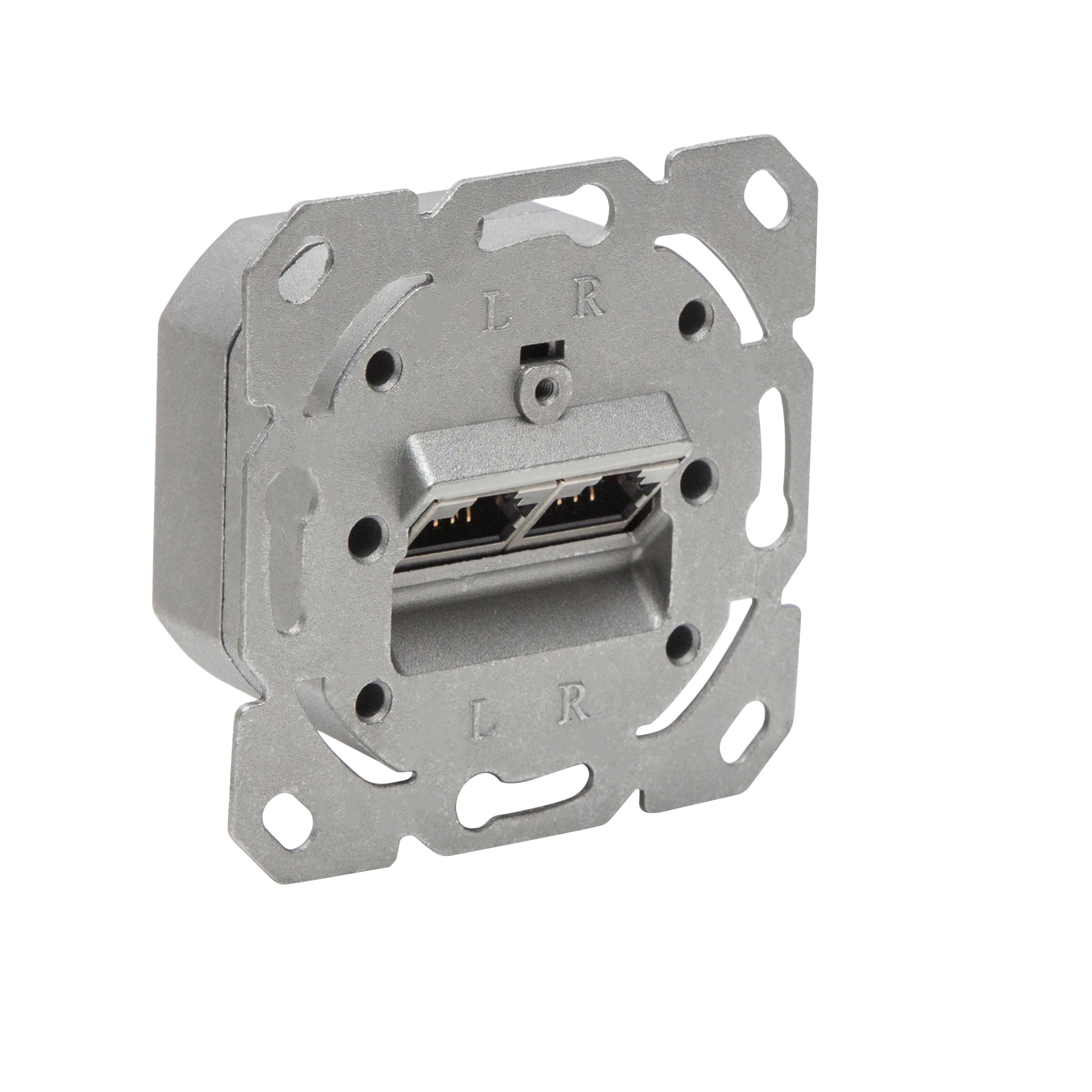 Luxorparts Innfelt FTP-nettverksuttak Cat. 6 2-ports