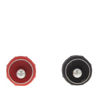 Q-Link tulp stekker male 4x rood 4x zwart 8 stuks