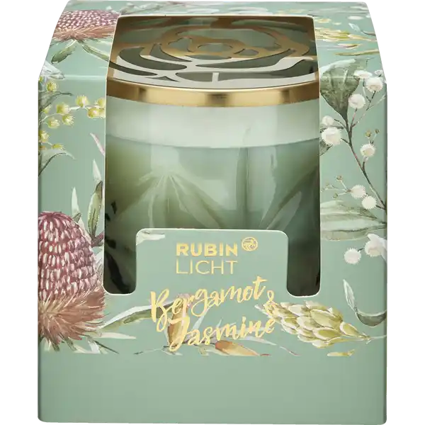 Duftglas mit Golddeckel Bergamot & Jasmine