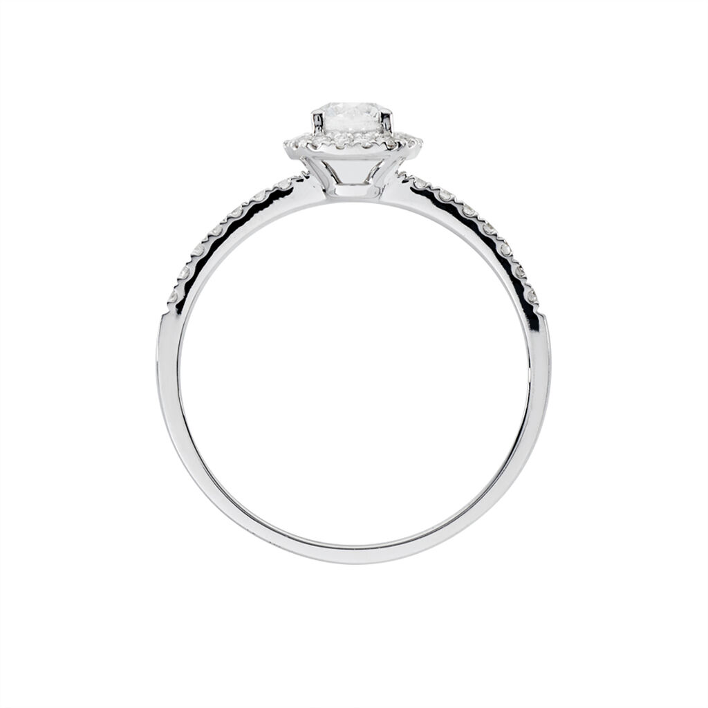 Bague Solitaire Lena Or Blanc Diamant