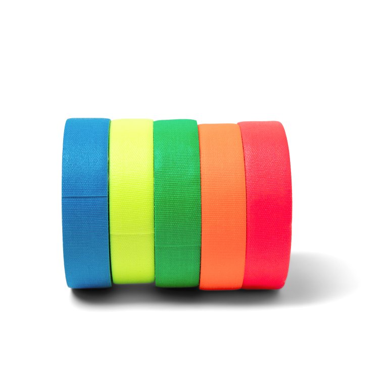 Gewebeband Profi, matt, neonfarben Set