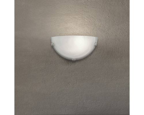 Wandlamp, 1-lichts, 16x30 cm, Mauritius wit