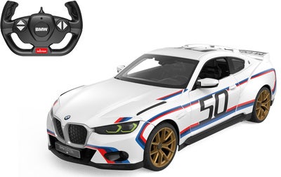Rastar BMW 3.0 CSL Radiostyrt Bil 1:14, Hvit