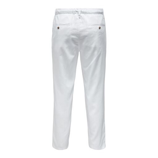 ONLY & Sons Leo Crop Bukser, Bright White, W36/L34