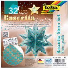 Feuilles de papier pliable étoile Bascetta, cuivre