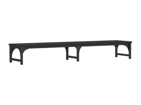 Support de moniteur noir 105x23x15,5 cm bois d'ingénierie