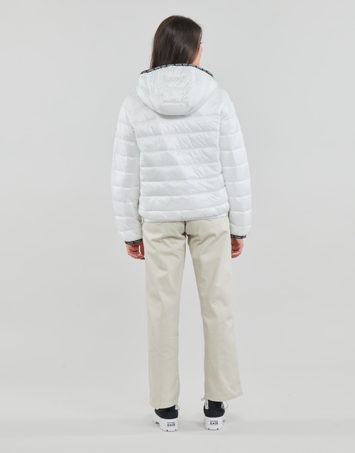 Tommy Jeans - TJW QUILTED TAPE HOODED JACKET - Blanc