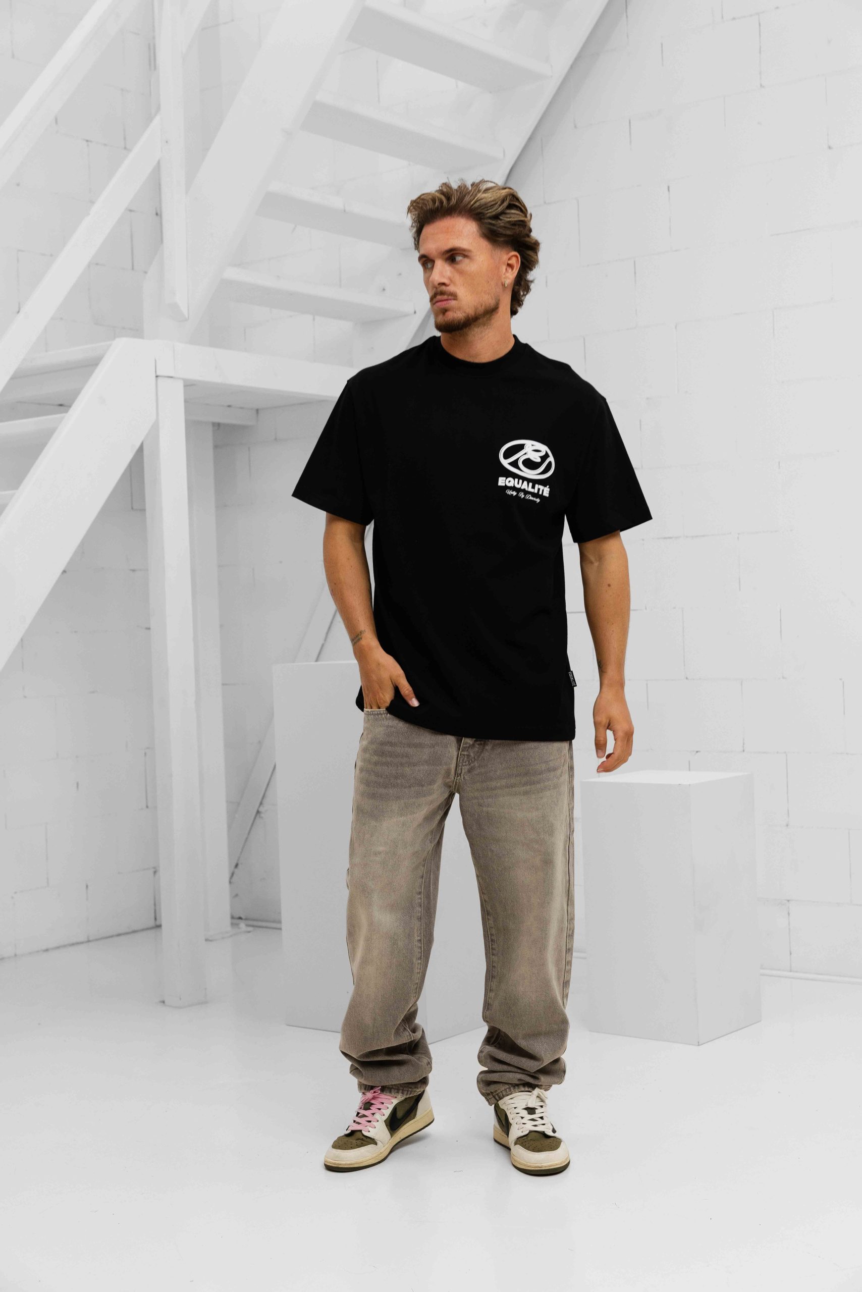 Project x Paris Loose Jeans Heren Lichtgrijs