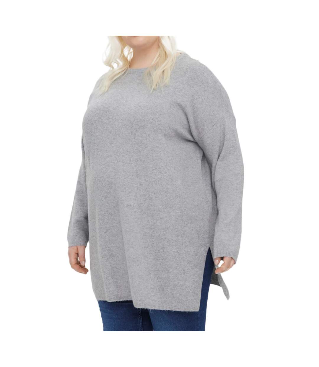 Pull long Gris Femme Vero Moda Curve Blou