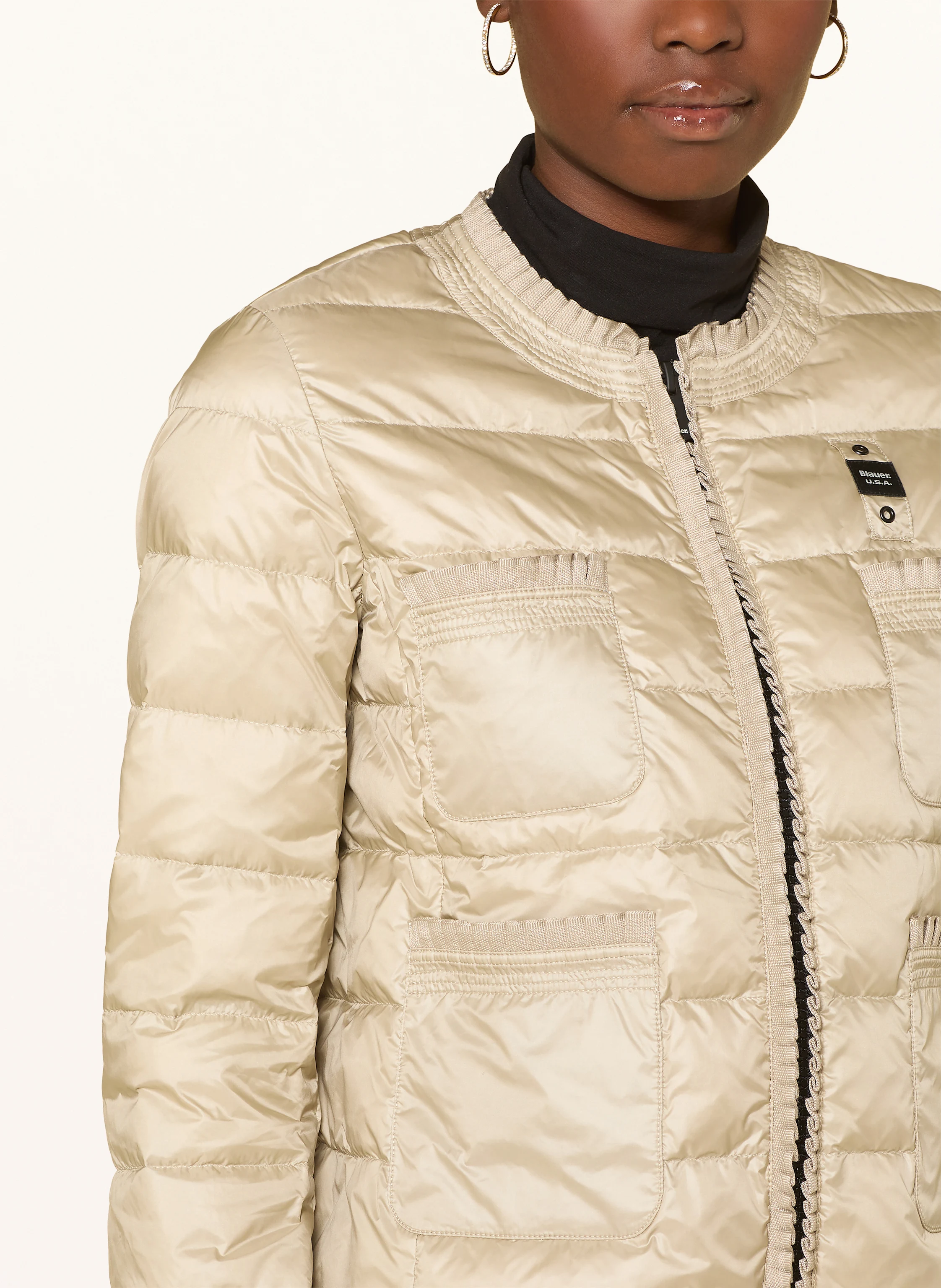 Blauer Lightweight-Daunenjacke ROSA